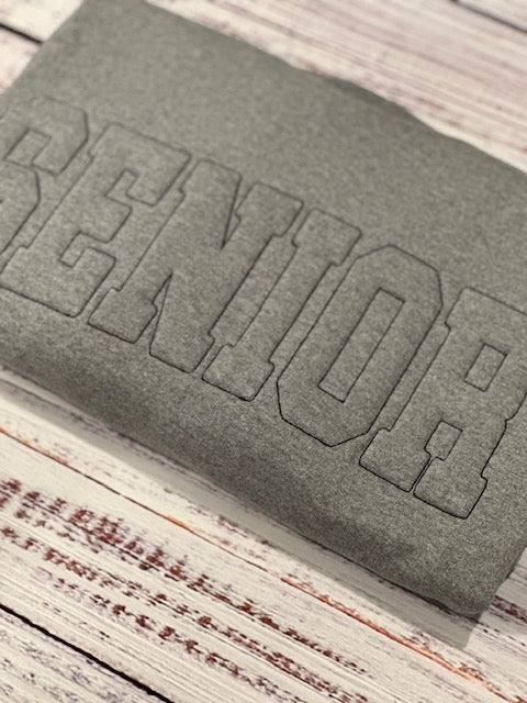 Senior sweatshirt- 3D/puff embroidery
