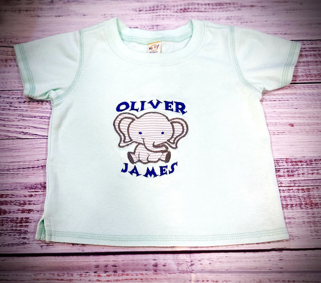 Elephant/animal print kids t-shirt