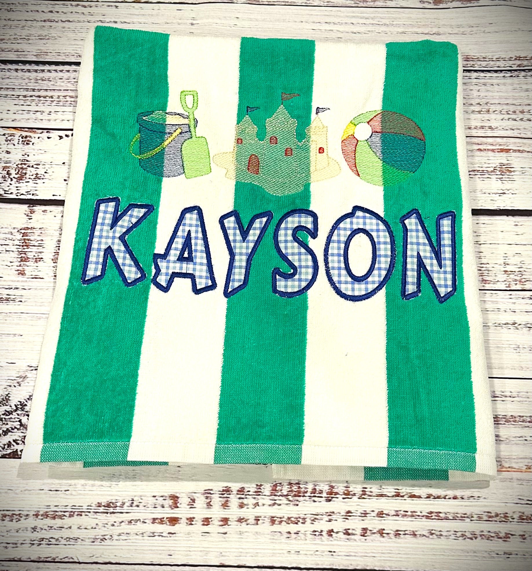 Personalized towels